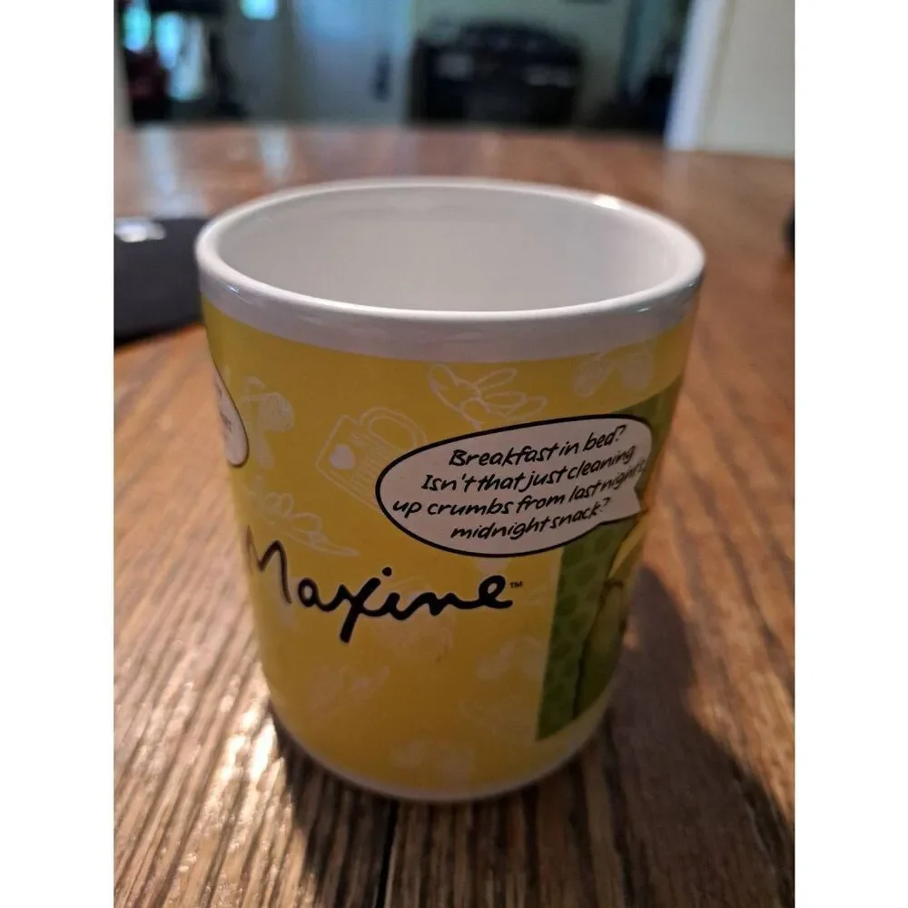 Hallmark Maxine Coffee Mug I'm Not Grouchy Breakfast in Bed Humor Cup 1814P1